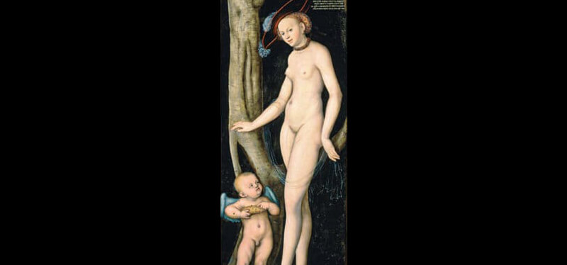 Immagine Quadro Venere e Amore che reca il favo di miele