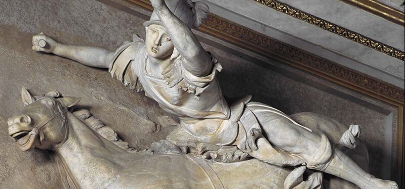 Immagine Scultura Marco Curzio si getta nella voragine